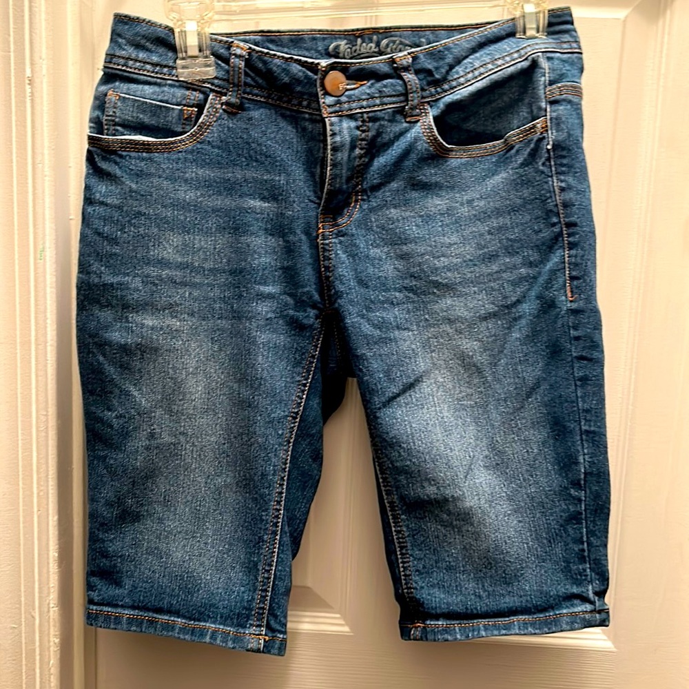 Faded Glory Jean/Denim Bermuda Shorts